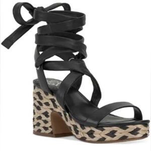 Vince Camuto Black Espadrille Sandals